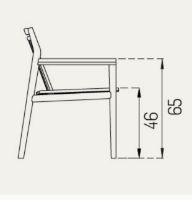 Billede af FDB Møbler M1 Sammen Havestol SH: 46 cm - Massiv Teak/Natur FORUDBESTIL MARTS 2026