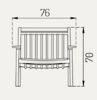 Billede af FDB Møbler M6 Sammen Loungestol SH: 32,5 cm- Massiv Teak/Natur  