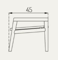 Billede af FDB Møbler M7 Sammen Fodskammel - Massiv Teak/Natur 