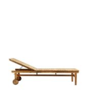 Billede af FDB Møbler M8 Sammen Solvogn 70x200 cm - Massiv Teak/Natur FORUDBESTIL: MARTS 2026