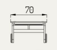 Billede af FDB Møbler M8 Sammen Solvogn 70x200 cm - Massiv Teak/Natur FORUDBESTIL: MARTS 2026