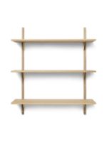 Billede af Ferm Living Sector Shelf T/W 87x102 cm - Oak/Brass 