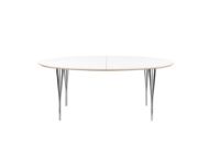 Billede af Haslev Symphony 76 Spisebord 105x180 cm - Hvid Laminat