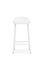 Billede af Normann Copenhagen Form Barstol SH: 65cm - Hvid/Stål