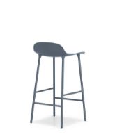 Billede af Normann Copenhagen Form Barstol SH: 65cm - Blå/Stål