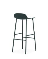 Billede af Normann Copenhagen Form Barstol SH: 75cm - Grøn/Stål