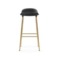 Billede af Normann Copenhagen Form Barstol SH: 75cm - Sort/Messing