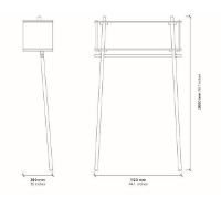 Billede af Woud Tøjbox Garderobe Large L: 112 cm - Black