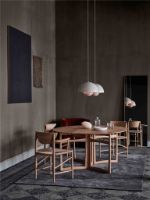 Billede af &Tradition HM4 Drawn Chair w. armrest  - Natural Paper Cord/Oiled Oak