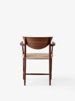 Billede af &Tradition HM4 Drawn Chair w. armrest SH: 46cm - Natural Paper Cord/Oiled Walnut