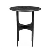 Billede af Wendelbo Floema Small Sofabord Ø: 40 cm - Sort Marmor