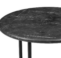 Billede af Wendelbo Floema Small Sofabord Ø: 40 cm - Sort Marmor