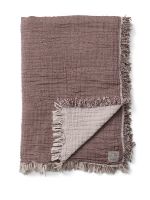 Billede af &Tradition Collect Cotton Throw SC33, 260x260 - Cloud & Burgundy