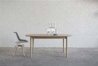 Billede af Andersen Furniture 255L Ovalt Udtræksbord 110x172 cm - Sæbebehandlet Eg