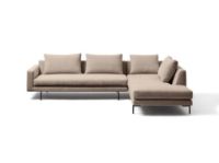 Billede af Wendelbo Edge V.2 Højrevendt Hjørnesofa 289 x 229 cm - Soft 3/Sort Lakeret Stål