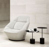 Billede af Wendelbo Calibre Sidebord Lav Ø: 44 cm - Sort Marmor/Pulverlakeret Sort Stål