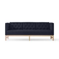 Billede af Fredericia Furniture Erik Jørgensen EJ 315-3 3 Pers. Sofa L: 210 cm - Mood 2103 Blå/Sæbebehandlet Eg