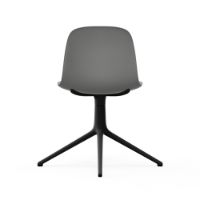 Billede af Normann Copenhagen Form Drejestol SH: 44cm - Grå/Sort Aluminium