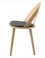 Billede af FDB Møbler R5 Nøje læderhynde til J45 37x46 cm  - Sort Læder 