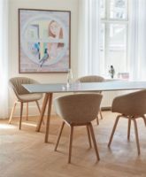 Billede af HAY AAC 23 Soft About A Chair SH: 46 cm - Lacquered Oak Veneer/Bolgheri LGG60