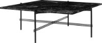 Billede af GUBI TS Coffee Table Square 105x105 cm - Black Base/Black Marquina Marble