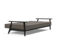 Billede af Innovation Living Splitback Frej Sovesofa L: 232 cm - Sort Eg/Flashtex Dark Grey