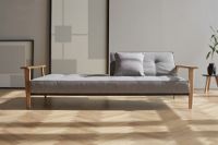 Billede af Innovation Living Splitback Frej Sovesofa L: 232 cm - Eg/Flashtex Dark Grey