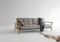 Billede af Innovation Living Splitback Frej Sovesofa L: 232 cm - Eg/Flashtex Dark Grey