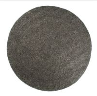 Billede af HC Tæpper Stavanger Håndlavet Tæppe Ø: 160 cm - Dark Grey