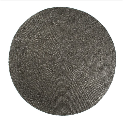 Billede af HC Tæpper Stavanger Håndlavet Tæppe Ø: 240 cm - Dark Grey