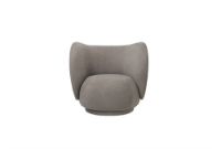 Billede af Ferm Living Rico Lounge Chair Brushed SH: 41 cm - Wam Grey