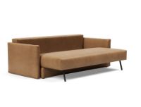 Billede af Innovation Living Tripi Sovesofa L: 227 cm - Mat sort/Fanual Brown