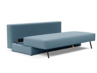 Billede af Innovation Living Osvald Sovesofa L: 200 cm - Mat Sort/Mixed Dance Light Blue