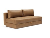 Billede af Innovation Living Osvald Sovesofa L: 200 cm - Mat Sort/Fanual Brown