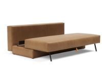 Billede af Innovation Living Osvald Sovesofa L: 200 cm - Mat Sort/Fanual Brown