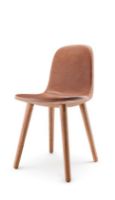 Billede af Eva Solo More Abalone Spisestuestol H: 82 - Røget eg/Cognac læder