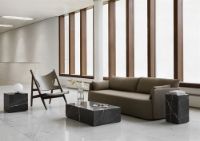 Billede af Audo Copenhagen Plinth Low H: 27 cm - Black Nero Marquina Marble 