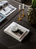 Billede af Audo Copenhagen Plinth Low H: 27 cm - Grey/Brown Kendzo Marble