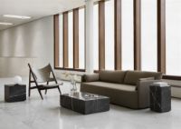 Billede af Audo Copenhagen Plinth Tall H: 51 cm - Brown/Grey Kendzo Marble