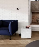 Billede af Audo Copenhagen Plinth Cubic H: 40 cm - White Carrara Marble