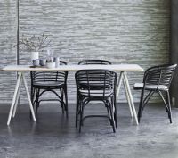 Billede af Cane-line Indoor Blend Spisebordsstol SH: 45 cm - Black Rattan