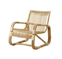 Billede af Cane-line Indoor Curve Loungestol SH: 34 cm - Natural Rattan 