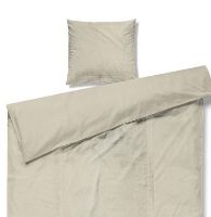 Billede af Juna Aristo sengetøj 140x200cm - Sand OUTLET