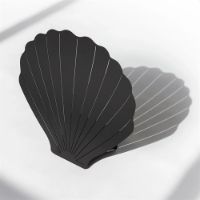 Billede af Goodnight Light Decoupage Seashell Lamp H: 30 cm - Black OUTLET