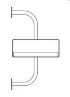 Billede af GUBI Démon hylde m. 2 beslag L: 155cm - Walnut