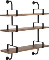 Billede af GUBI Démon 3 hylder m. 2 beslag L: 95cm - Walnut