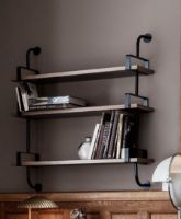 Billede af GUBI Démon 3 hylder m. 2 beslag L: 95cm - Walnut