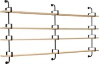 Billede af GUBI Démon 4 hylder m. 3 beslag L: 215cm - Oak