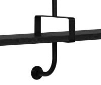 Billede af GUBI Démon 4 hylder m. 2 beslag L: 155cm - Black Stained Ash