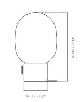 Billede af Audo Copenhagen JWDA bordlampe Ø: 17cm - Black Steel